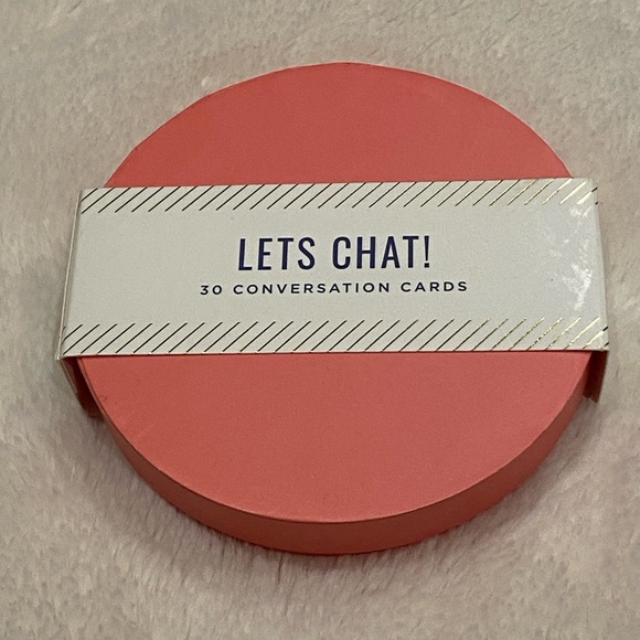 Love x June Round Boxed "Let's Chat!" 30 Conversation Cards Game NWT - Picture 3 of 5